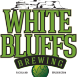 White Bluffs Brewing in green letters